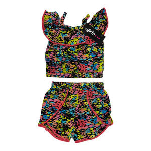 NWT GIRLS Ruffle Tank and Shorts Set 6X
